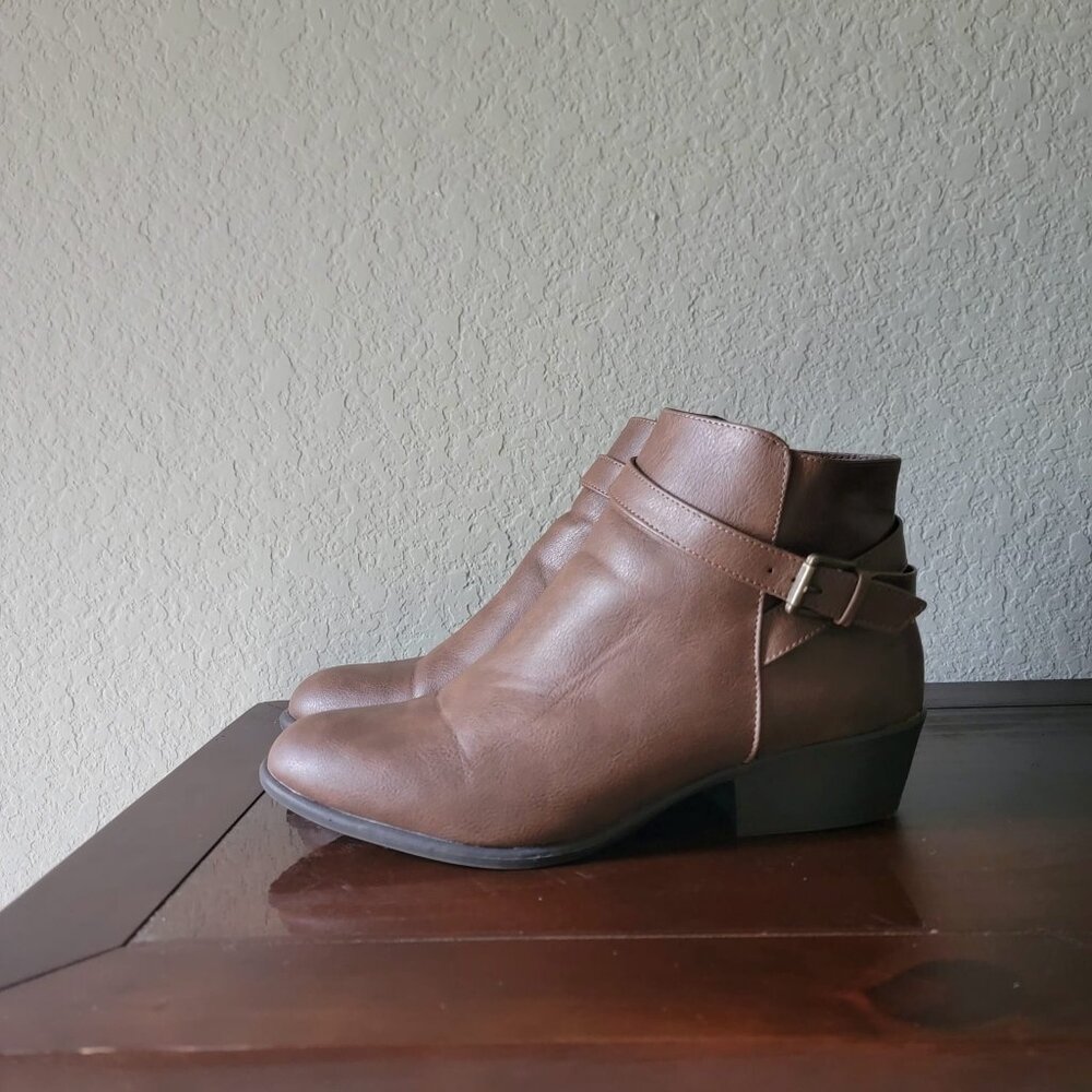 JustFab Voss Strap Ankle Bootie